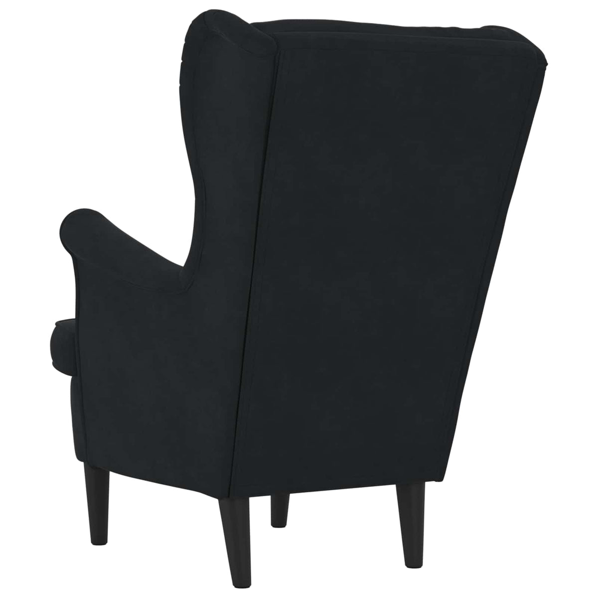 Armchair Velvet Black