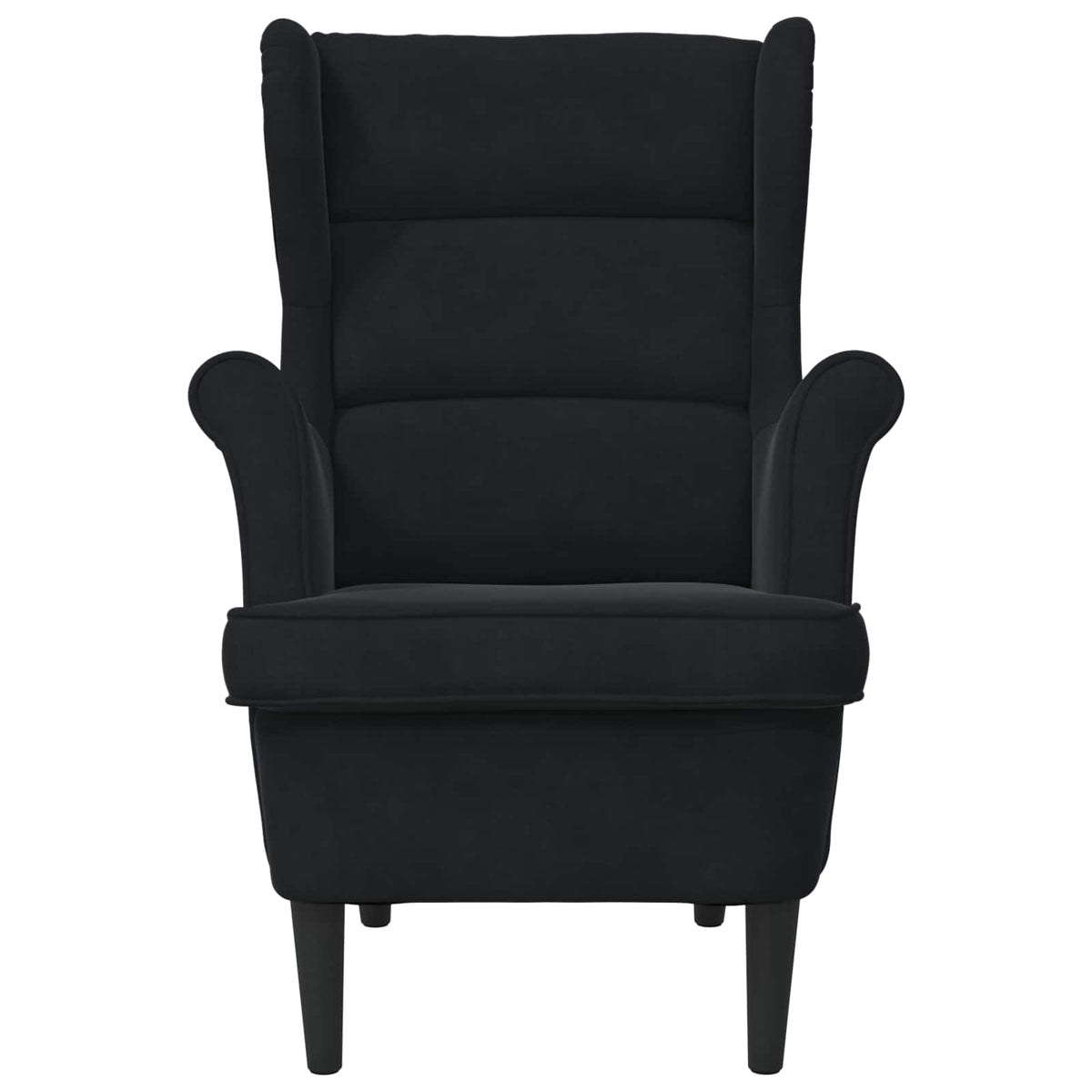 Armchair Velvet Black