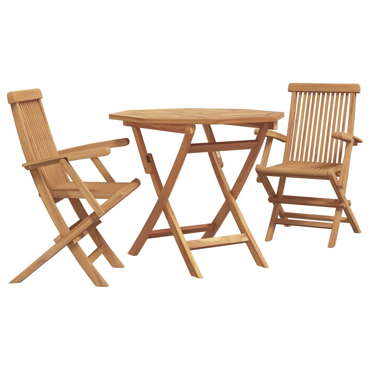 vidaXL Garden Dining Set 3 pcs Brown Solid Acacia Wood 2