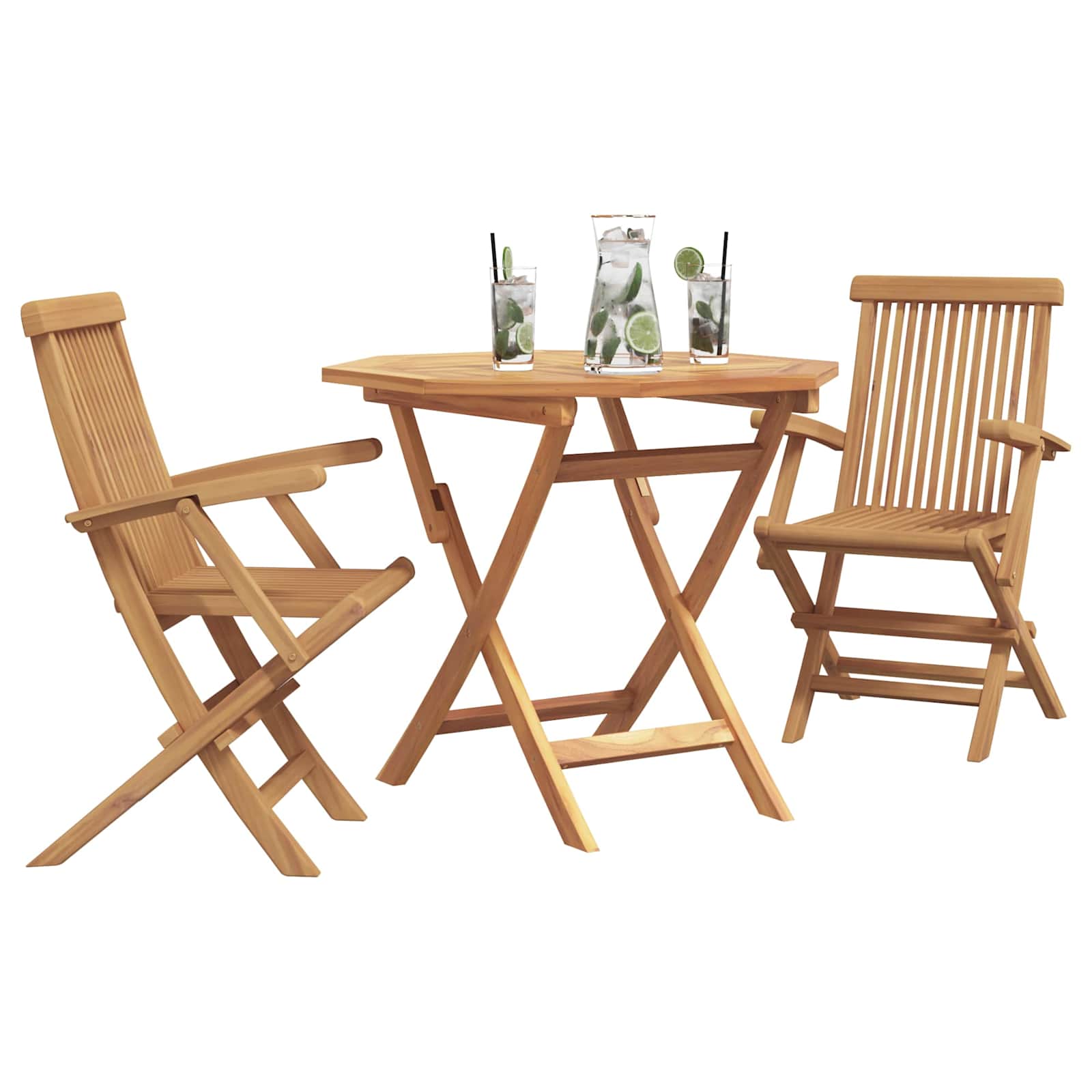 vidaXL Garden Dining Set 3 pcs Brown Solid Acacia Wood 3