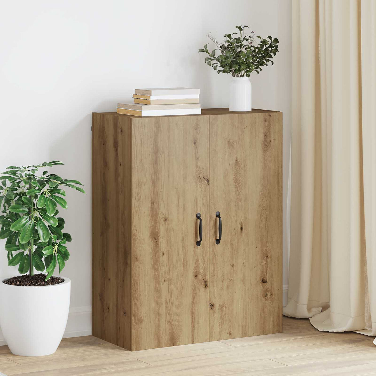 Hanging Cabinet 69,5x34x90 cm Engineered Wood Artisan oak