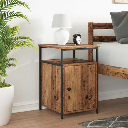 Bedside Cabinet Engineered Wood Old wood 2