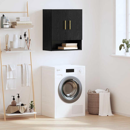 Wall Cabinet 60x31x70 cm Engineered Wood Black oak