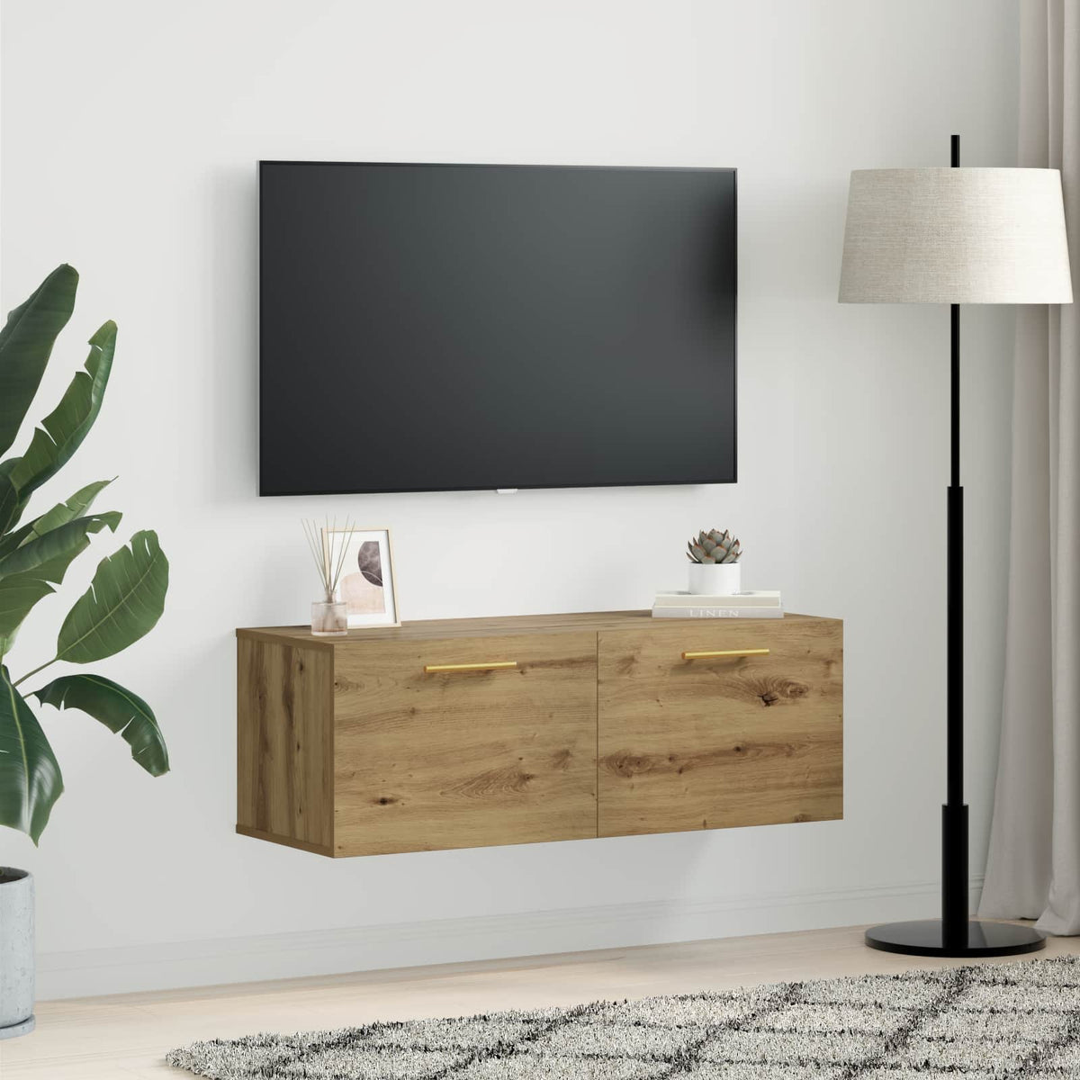 Wall Cabinet 100x36.5x35 cm Engineered Wood Artisan oak