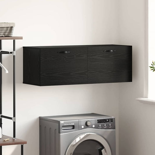 Wall Cabinet 60x36,5x35 cm Engineered Wood Black oak
