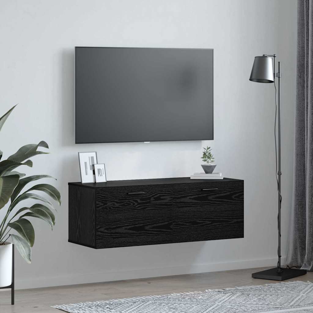 Wall Cabinet 60x36,5x35 cm Engineered Wood Black oak