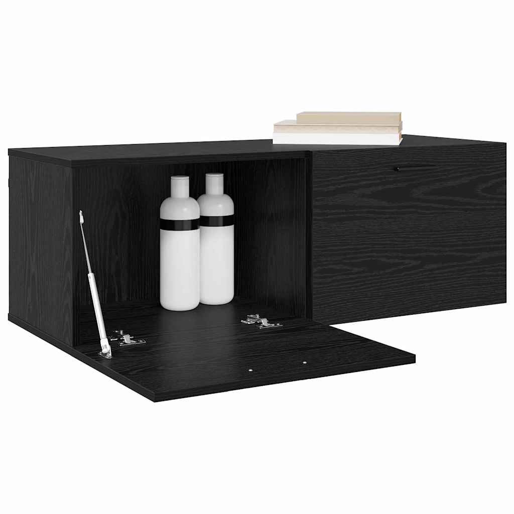 Wall Cabinet 60x36,5x35 cm Engineered Wood Black oak
