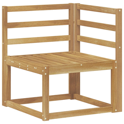 vidaXL Outdoor Sofa Set 5 pcs White Solid Acacia Wood 4