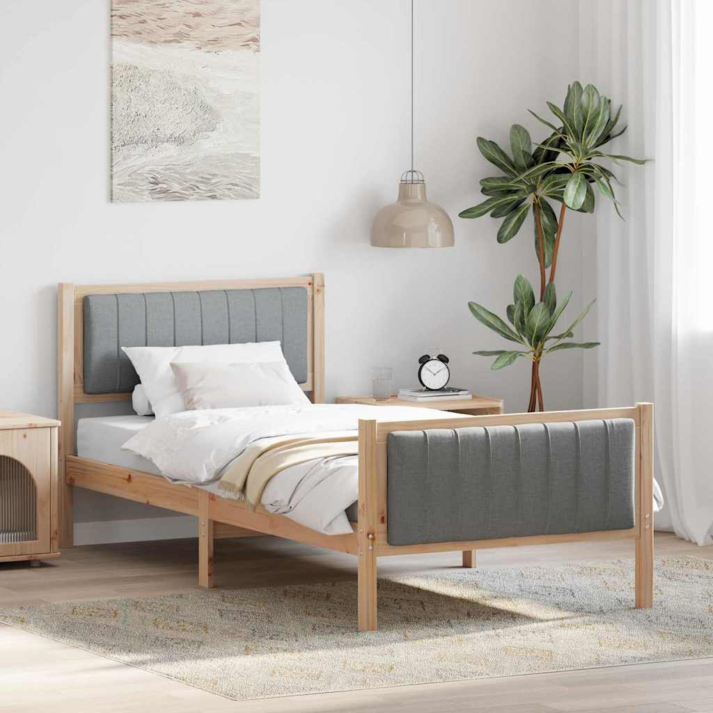 vidaXL Bed frame Solid pine wood