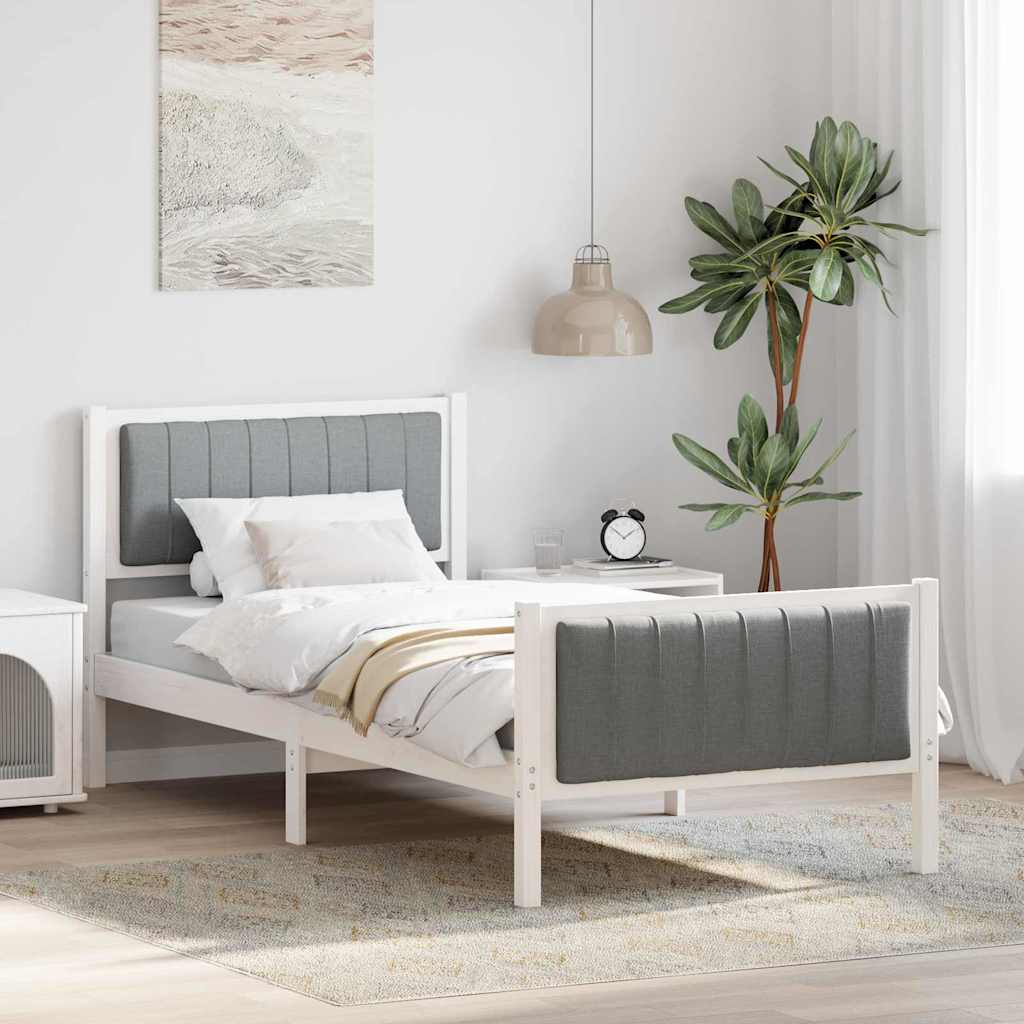 vidaXL Bed frame Solid pine wood