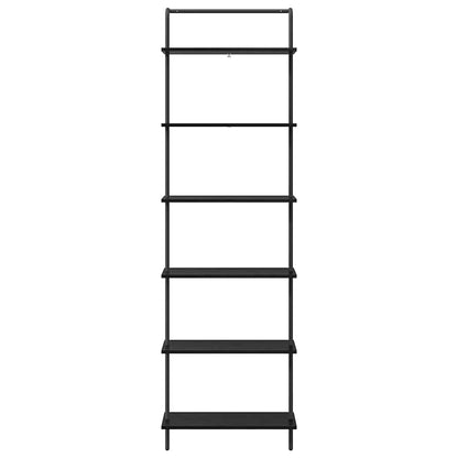 Bookshelf 5-Tier Engineered wood Black oak 60 x 24 x 203 cm