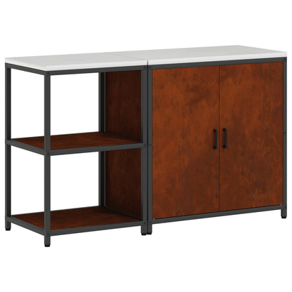 vidaXL Kitchen Storage Set HATTEM 2 pcs Rusty Steel 2
