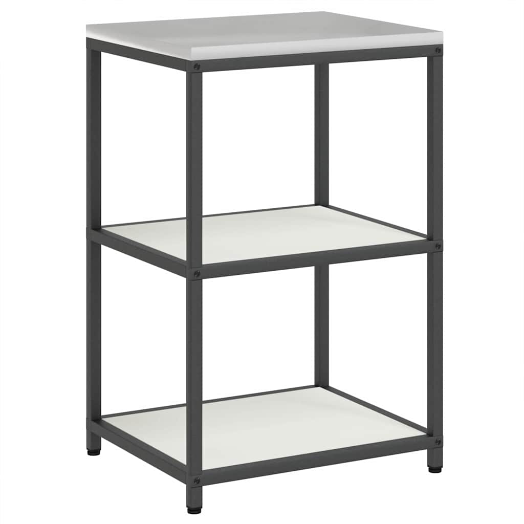 vidaXL Kitchen Storage Set HATTEM 2 pcs White Cold-rolled Steel 6