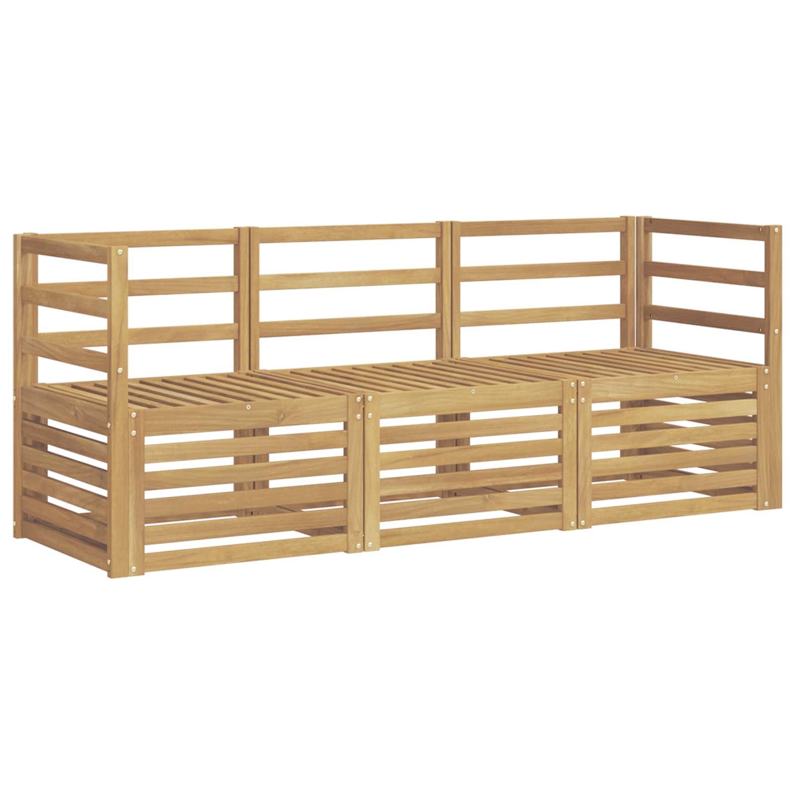 vidaXL Sofa Sets Solid Acacia Wood 2