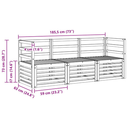vidaXL Sofa Sets Solid Acacia Wood 5
