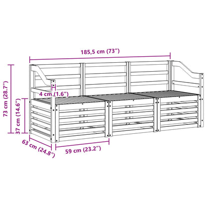 vidaXL Sofa Sets Solid Acacia Wood 5
