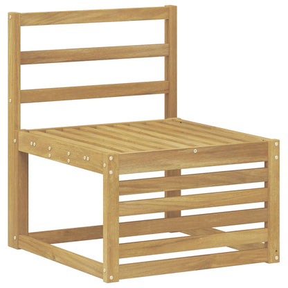 vidaXL Outdoor Sofa Set 4 pcs White Solid Acacia Wood 3