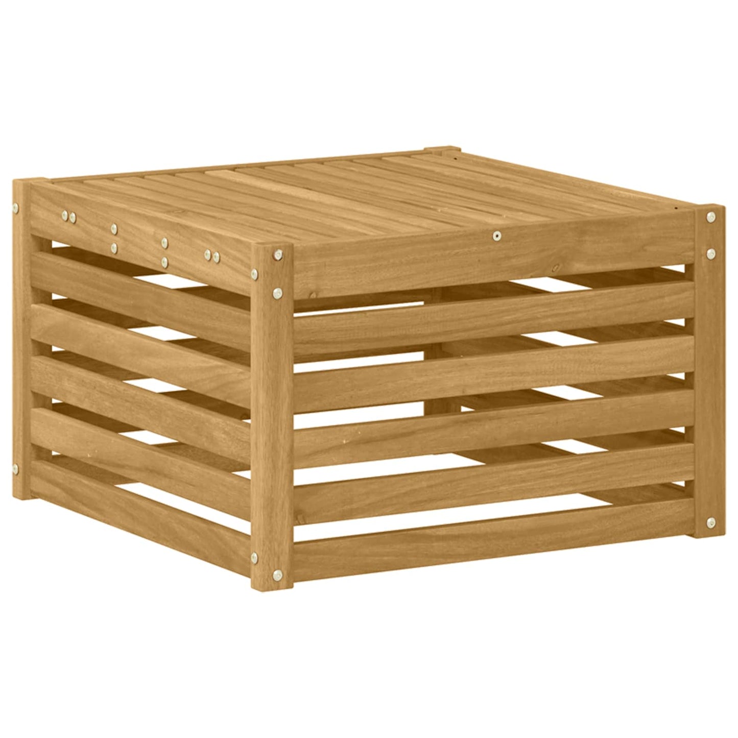 vidaXL Outdoor Sofa Set 4 pcs White Solid Acacia Wood 4