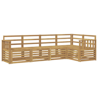 vidaXL Outdoor Sofa Set 5 pcs White Solid Acacia Wood 2