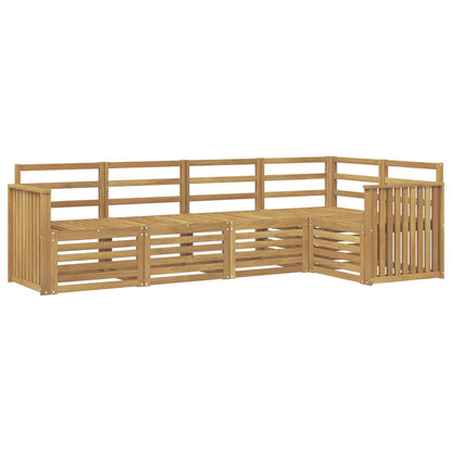 vidaXL Outdoor Sofa Set 5 pcs White Solid Acacia Wood 2