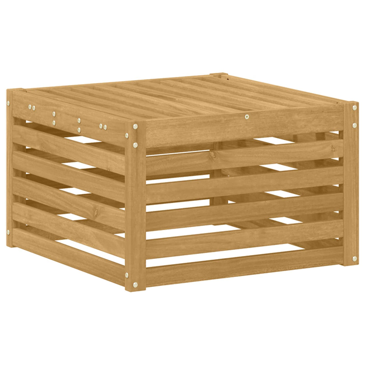 vidaXL Outdoor Sofa Set 6 pcs White Solid Acacia Wood 4