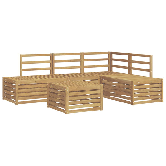 vidaXL Outdoor Sofa Set 5 Piece White 2