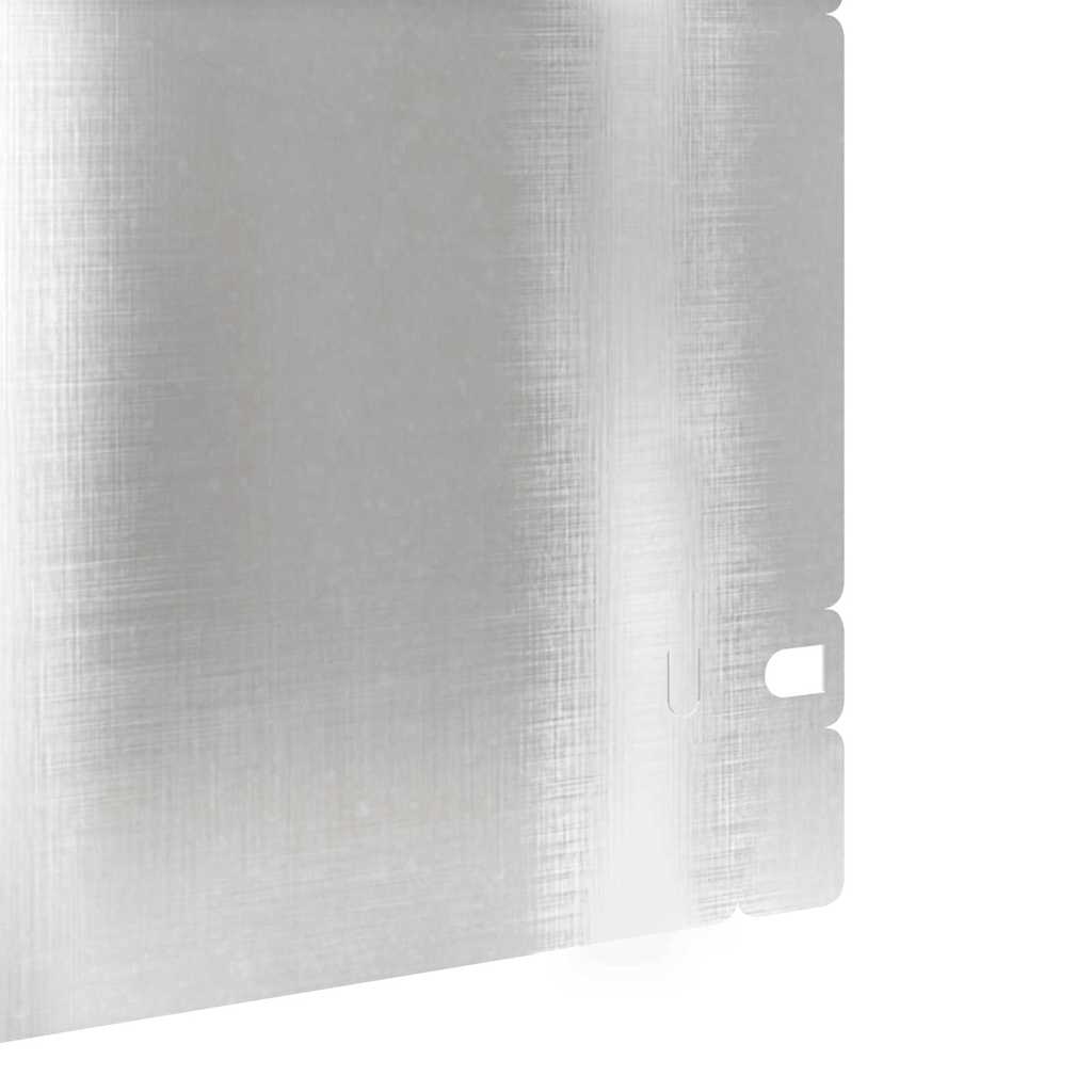 vidaXL Lawn Edgings 30 pcs 103 x 0.05 x 22 cm Stainless Steel Silver 6