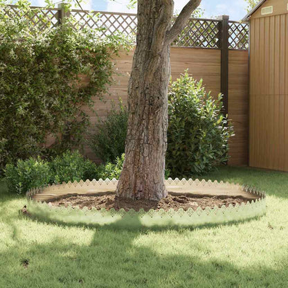 vidaXL Lawn Edgings 30 pcs 103 x 0.05 x 22 cm Stainless Steel Silver 4
