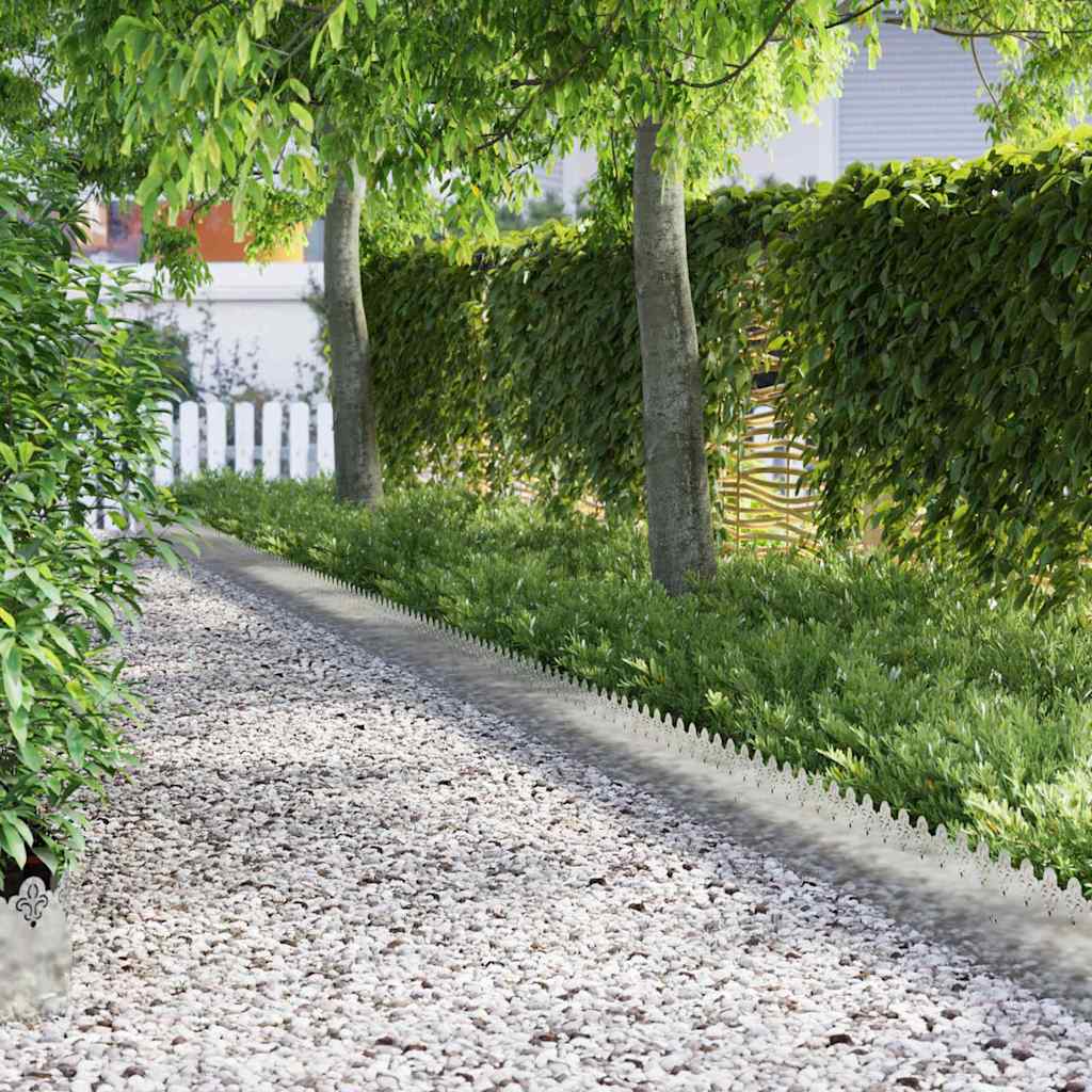 Lawn Edgings 103 x 0.05 x 22 cm Steel 30 pcs Scrollwork Galvanised steel