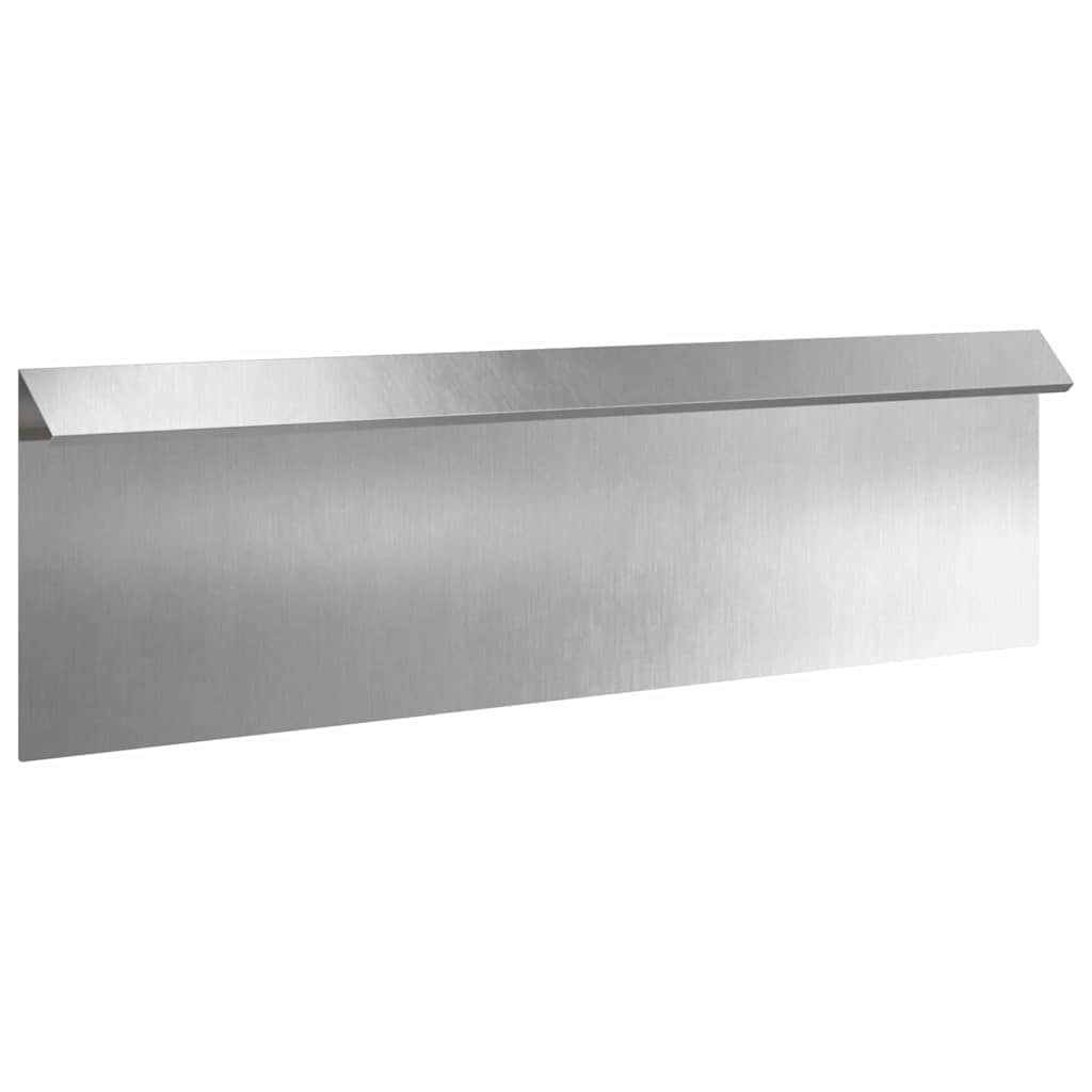 Snail Fence Silver Stainless Steel 100 cm 16