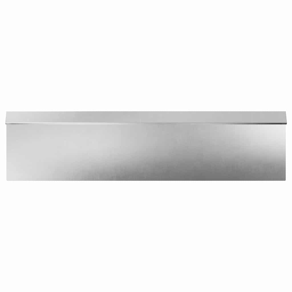vidaXL Snail Fence 16 pcs 100 x 3.5 x 25 cm Stainless Steel Silver 5