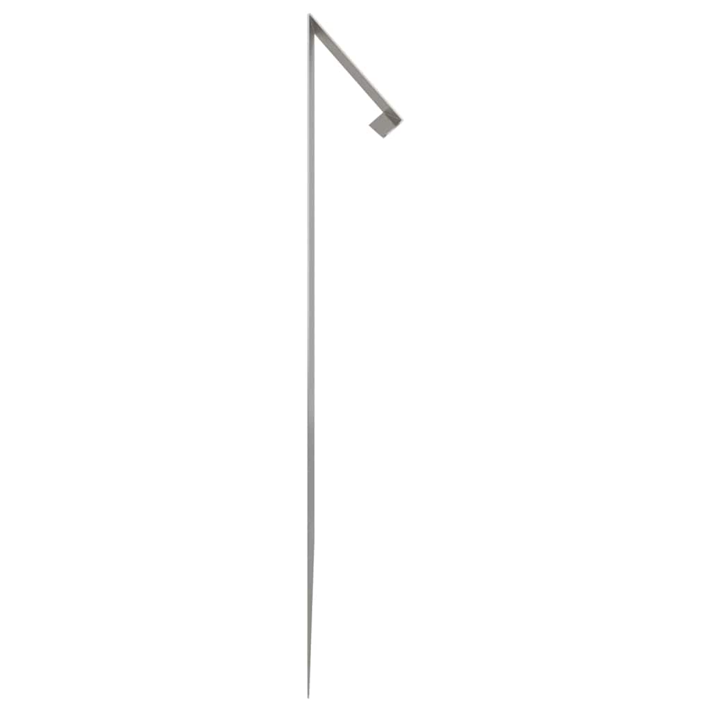 vidaXL Snail Fence 16 pcs 100 x 3.5 x 25 cm Stainless Steel Silver 6