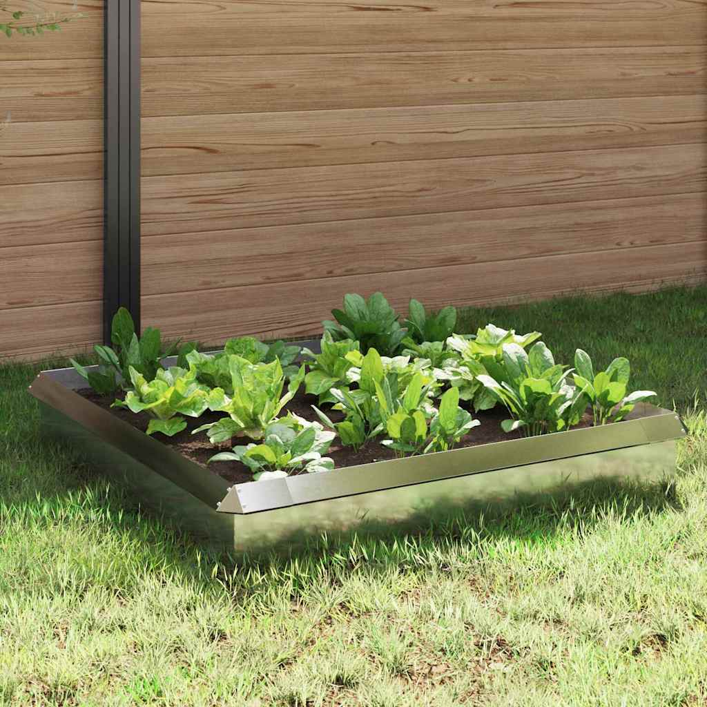 Snail Fences 100 x 3.5 x 25 cm Silver Stainless steel 8