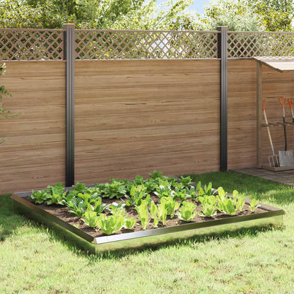 Snail Fences 100 x 3.5 x 25 cm Silver Stainless steel 12