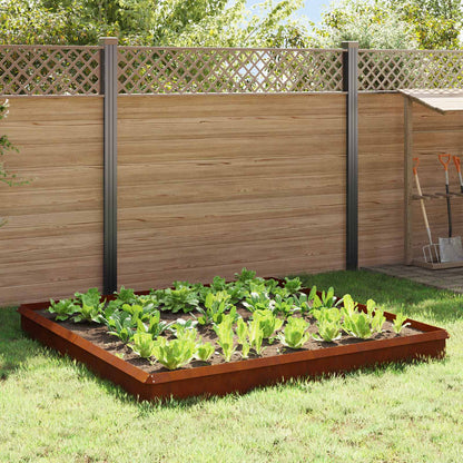 Snail Fences 100 x 3.5 x 25 cm Silver Weathering steel 12