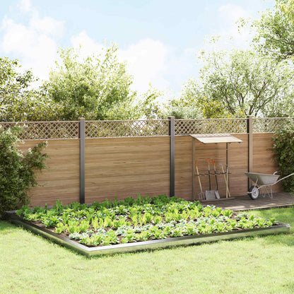 Snail Fences 100 x 3.5 x 25 cm Silver Stainless steel 20
