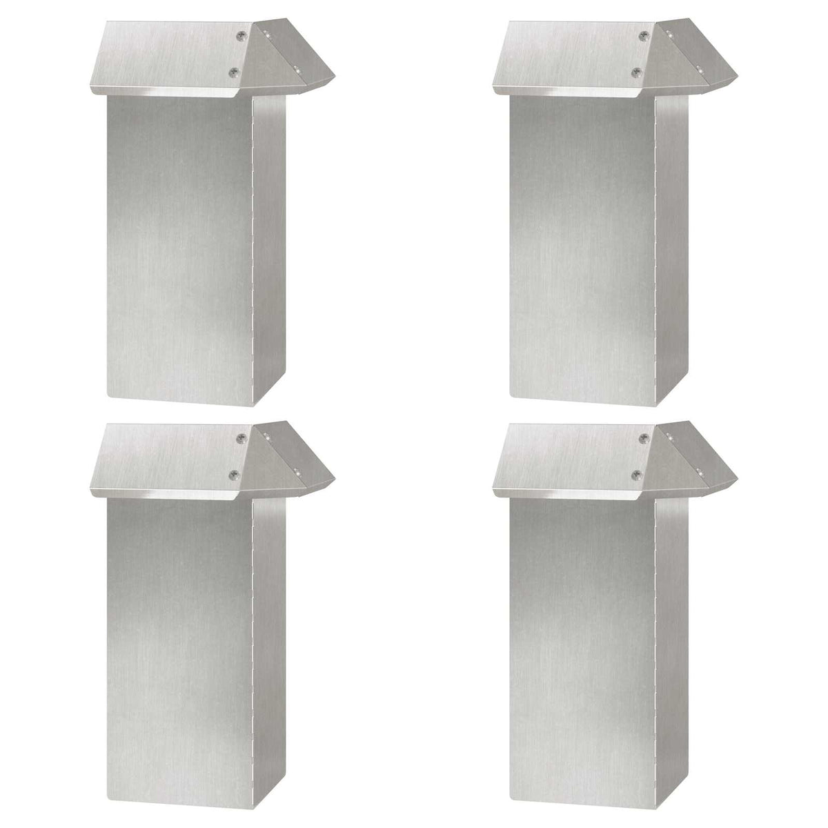 vidaXL Snail Fences 20 pcs 100 x 3.5 x 25 cm Stainless Steel Silver 5