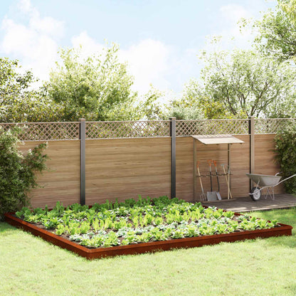 Snail Fences 100 x 3.5 x 25 cm Silver Weathering steel 20