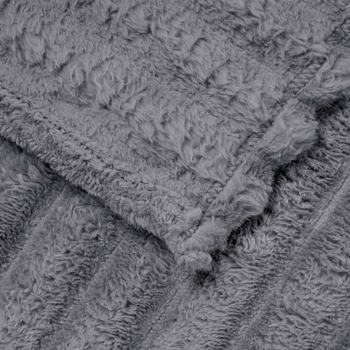 Throw Blanket 270 x 240 cm 1.77 kg Fleece Dark grey