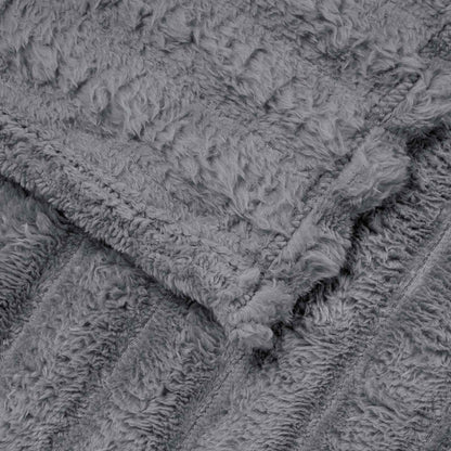 Throw Blanket 270 x 240 cm 1.77 kg Fleece Dark grey