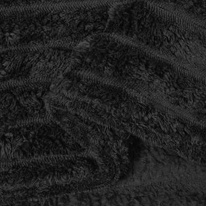 Throw Blanket 240 x 220 cm 1.36 kg Fleece Black