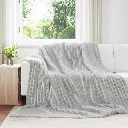 Throw Blanket 270 x 240 cm 1.69 kg Fleece Grey 270 cm