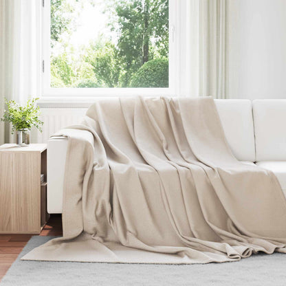 vidaXL Throw Blankets 24 pcs Beige 240 x 220 cm 17.63 kg Fleece 1