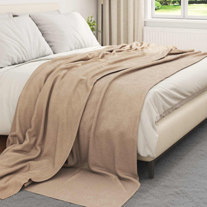vidaXL Throw Blankets 24 pcs Camel 240 x 220 cm 17.62 kg Fleece 3