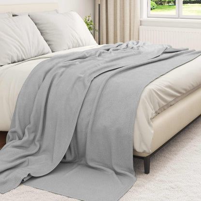 vidaXL Throw Blankets 24 pcs Grey 240 x 220 cm 17.62 kg Fleece 3