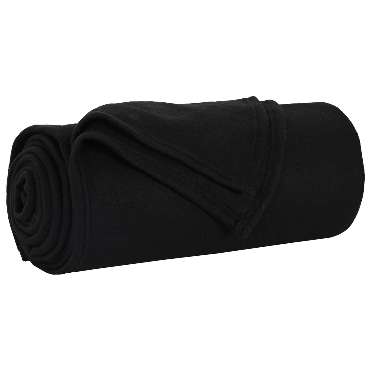 vidaXL Throw Blankets 24 pcs Black 240 x 220 cm 17.63 kg Fleece 2