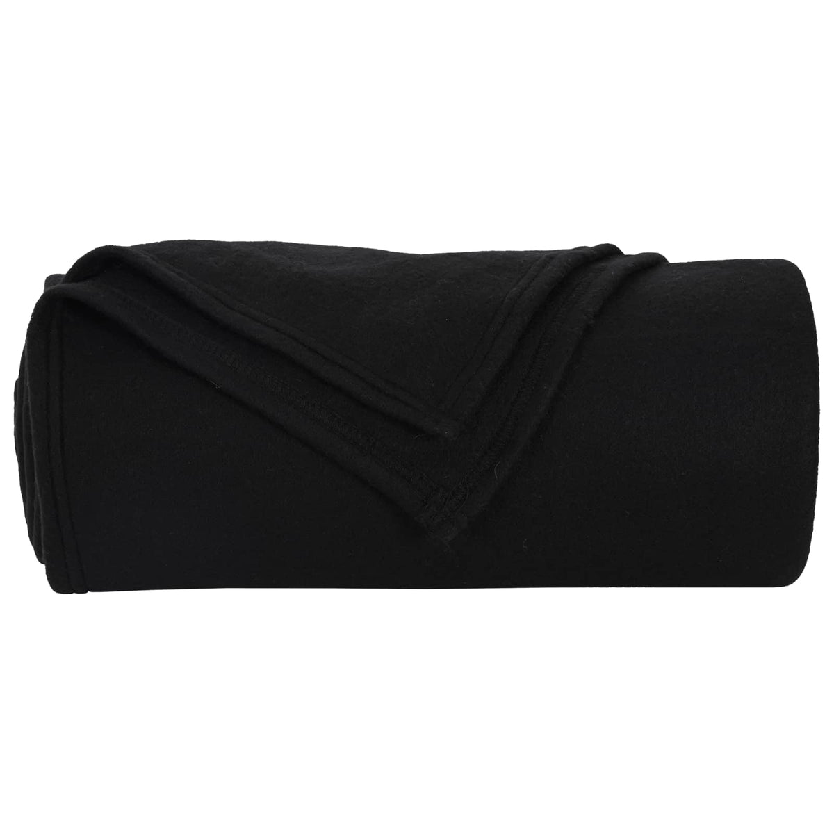 vidaXL Throw Blankets 24 pcs Black 240 x 220 cm 17.63 kg Fleece 4