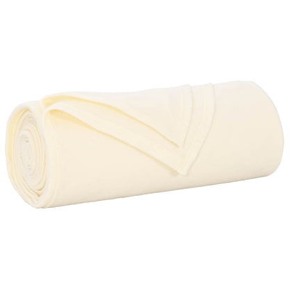 vidaXL Throw Blankets 24 pcs Cream 240 x 220 cm 17.63 kg Fleece 2