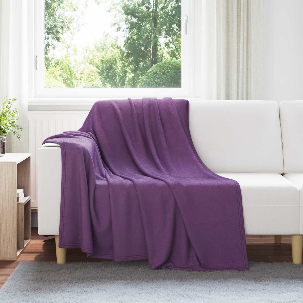 Throw Blankets 200 x 150 cm 10.08 kg Fleece 24 pcs Purple