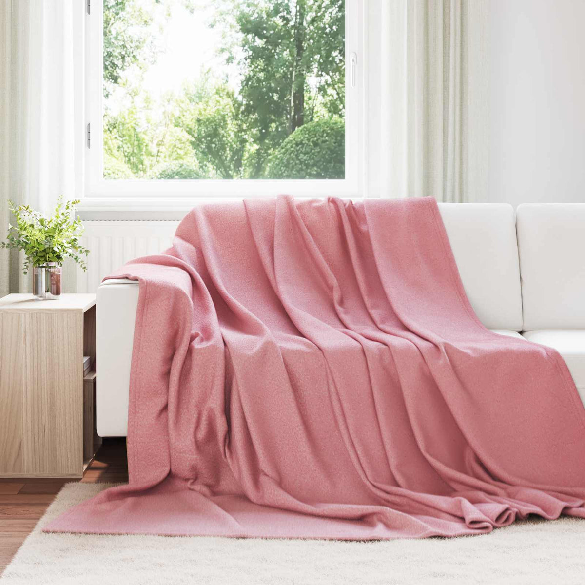 vidaXL Throw Blankets 24 pcs Pink 240 x 220 cm 17.74 kg Fleece 1